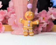 Naszyjnik handmade ciasteczka ze Shreka z gliny polimerowej, słodka biżuteria kawaii ze stali chirurgicznej